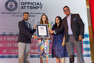 Guinness World Record on - July 13, 2019