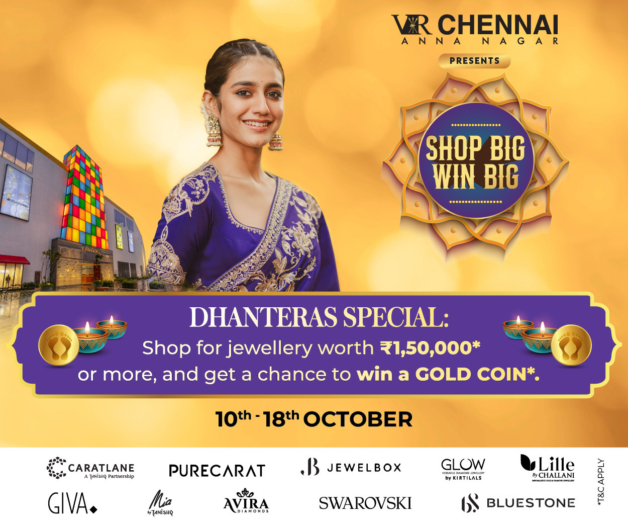 Dhanteras Sparkles: A Golden Celebrations for the Shoppers - 10th to 18th October 2025